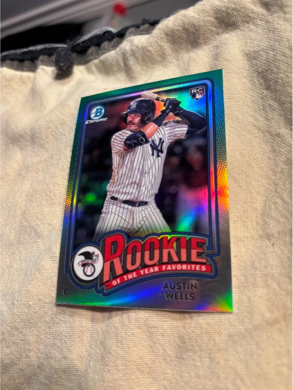 Austin Wells Rookie of the Year Favorites Baseball Card - 1/